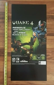 QUAKE 4 Videojuegos Tienda Display Sign ID SOFTWARE 2005 X-BOX 360/PC - Imagen 1 de 1