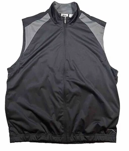 Slazenger Men’s Full Zip Golf Vest Gray/ Black Size L Water & Wind Resistant. - Picture 1 of 10