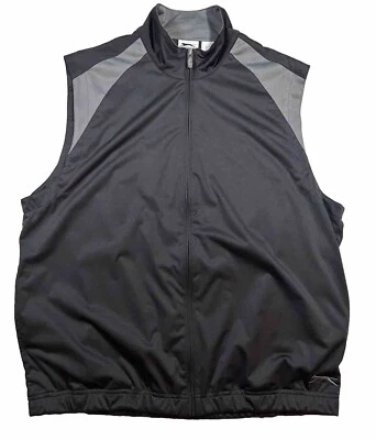 Slazenger Men’s Full Zip Golf Vest Gray/ Black Size L Water & Wind Resistant. - Imagem 1 de 4