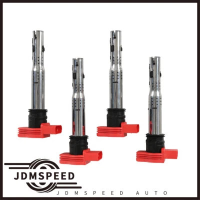 Fits For Audi A4 A5 R8 VW Golf GTI 2.0T FSI 4x Ignition Coil Pack 06E90-5115A  - Image 1 of 4