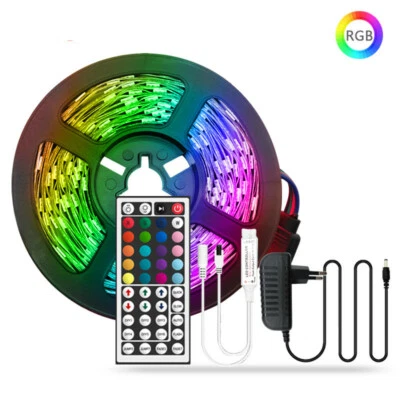 5M 10M 15M Led Strip Light 5050 RGB 2835 DC12V 20M Flexible Lighting with Power - Image 1 of 4