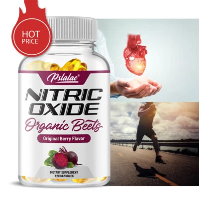 Nitric Oxide Supplement - Organic Beet Root, Heart Health & Circulation Support - Image 1 of 4