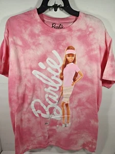 Barbie Golfer Golf Pink Tie Dye T-Shirt Top Cotton Women's Size Large New - Picture 1 of 6