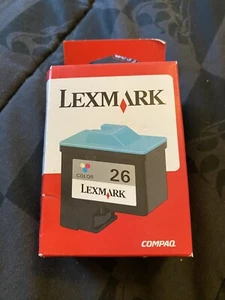 NEW SEALED!!! GENUINE Lexmark 26 Color Ink Cartridge (Lexmark 10N0026) FREE SHIP - Picture 1 of 4