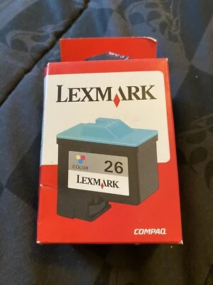 NEW SEALED!!! GENUINE Lexmark 26 Color Ink Cartridge (Lexmark 10N0026) FREE SHIP - Image 1 of 4