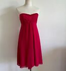 Paco Pm Y2k Cherry Red Mini Dress Formal Gown Red Strapless Chiffon Party Dress