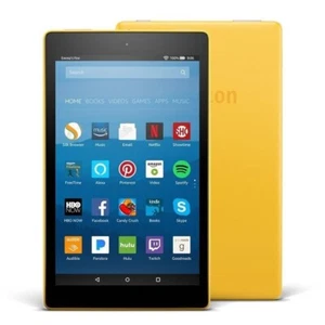 Amazon Fire HD 8 Tablet 16GB Wi-Fi Alexa Canary Yellow - Picture 1 of 2