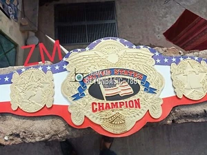 UNITED STATES HEAVYWEIGHT WRESTLING CHAMPIONSHIP BELT ADULT 2MM/4MM - Picture 1 of 15