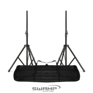 Vonyx 180550 Pair of Speaker Stands with Carry Bag Lightweight Aluminium - Picture 1 of 4
