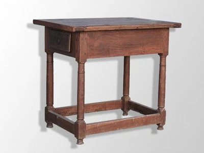 table de ferme en noyer époque XIXème - Photo 1/4