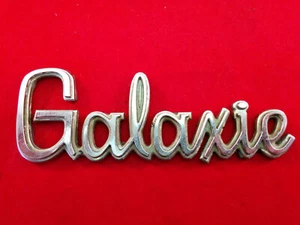 Vintage Ford Galaxie Emblem Script Badge OEM Chrome 60's 70's - Bild 1 von 3