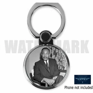 MARTIN LUTHER KING JR SUPPORTO ANELLO TELEFONO METALLO PERSONALIZZATO SUPPORTO MLK RITRATTO - Foto 1 di 2
