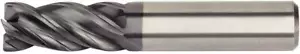 3/8" (.375") CARBIDE END MILL 4 FLUTE HIGH PERFORMANCE KENNAMETAL H1TE .015"RAD - Picture 1 of 2