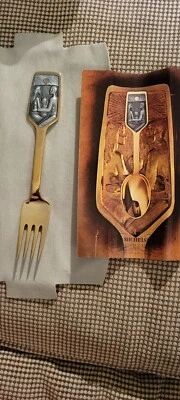 Christmas 1973  by A. Michelsen gold wash Sterling Silver Fork - Image 1 of 2