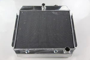 Brand New  Aluminum Radiator for Chevy Bel-Air V6 Cyl 55-1957 56 57 - Picture 1 of 2