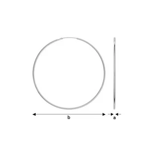 Sehr elegante Silberohrringe/Creolen - Neu - 32 mm - Silber 925 - Bild 1 von 1