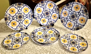 7 teiliges Melamin Geschirr Teller Set von Amazon Basics - Bild 1 von 7