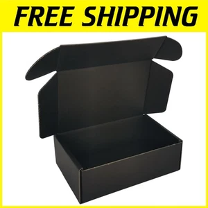 Protective Black Mailers, 50 Pack 6x4x2'' Shipping Boxes - Picture 1 of 10