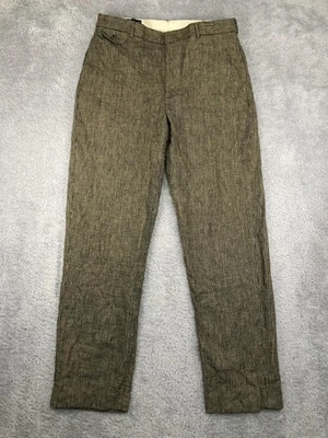 Polo Ralph Lauren Pants Mens 34x34 Vintage Linen Blend Brown - Image 1 of 4