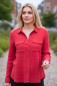 Vintage Grayson Bluse Knopfleiste Langarm Oberteil Damen 1X nach Maßen - Bild 1 von 9
