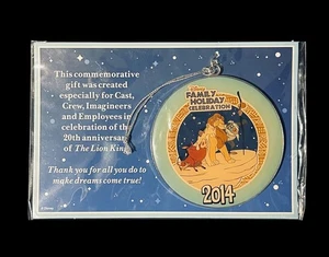 Disney Cast Family Holiday Celebration 2014 König der Löwen Weihnachtsschmuck Neu - Bild 1 von 7