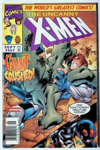 UNCANNY X-MEN # 347 NM NEWSSTAND COPY MARVEL COMICS 1997 GAMBIT - Picture 1 of 3