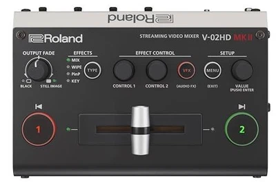Roland V-02HD MKII Streaming Video Mixer Video switcher Brand New from Japan - Image 1 of 4