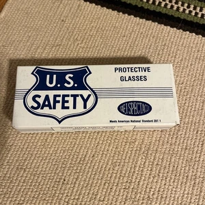 VINTAGE U.S. SAFETY 46MM BROWN HORN RAND EYEGLASSES FRAME MID CENTURY - Bild 1 von 7