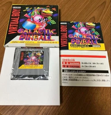 Virtual Boy Game Software Galactic Pinball USED Japan Free Shipping Very Good - Image 1 of 2