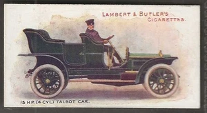LAMBERT & BUTLER-MOTORS 1908-#09- TALBOT CAR - Picture 1 of 2