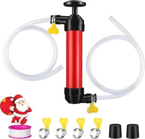RV Antifreeze Hand Pump Kit, Liquid Transfer Pump with 4 Clamps for Gas Oil and  - Bild 1 von 12