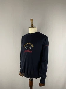 Paul & Shark Mens Sweatshirt Size XL Black Lana Crew Neck Comfort Long Sleeve - Picture 1 of 10