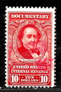 HICK GIRL-OLD USED U.S. DOCUMENTARY STAMPS  $10.00  SERIES 1954      X6220 - Picture 1 of 2