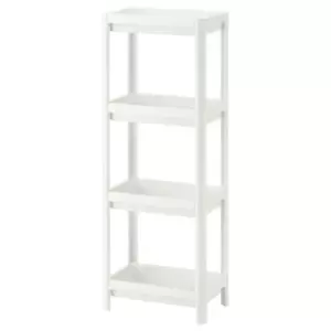 IKEA VESKEN Shelf Unit, White, 14 1/2x9 1/8x39 5/8", Compact Storage Solution - Picture 1 of 3