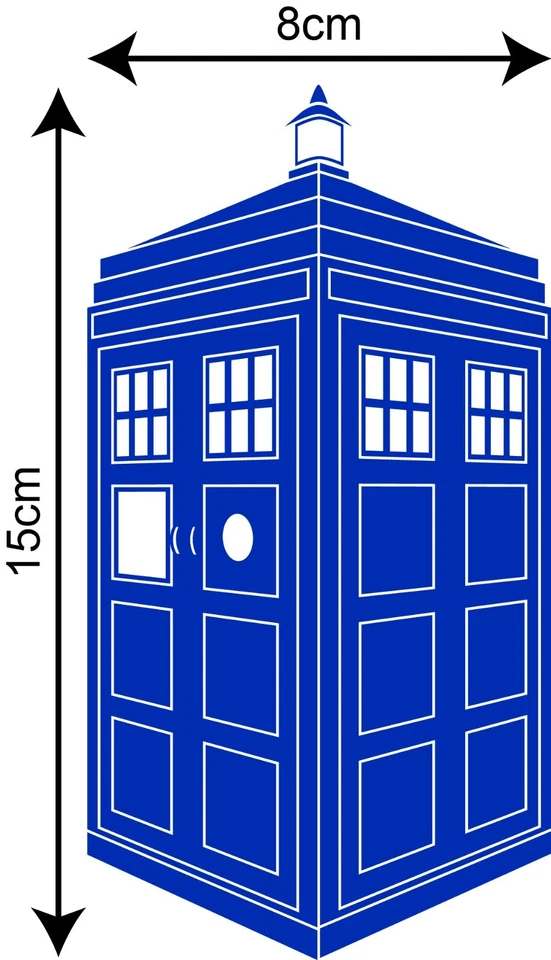 Doctor Who Tardis Police Box Icon Logo Emblem Sticker Decal Vinyl New - Image 1 of 1