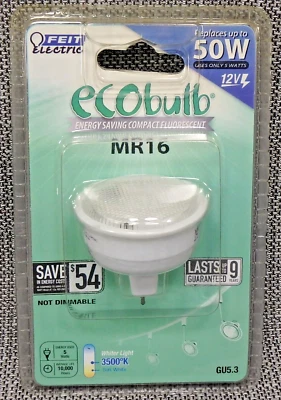 Feit Electric 12Volt EcoBulb LED Light Bulb 5 Watt MR16 GU5.3 Bi-P - Image 1 of 3
