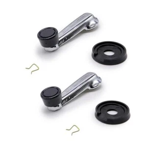 Pair Chrome Window Crank Handle Interior Manual For Nissan Datsun 620 1972 - 79 - Picture 1 of 8