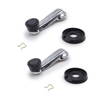 Pair Chrome Window Crank Handle Interior Manual For Nissan Datsun 620 1972 - 79 - Image 1 of 4