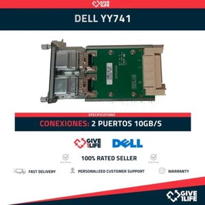 DELL MODULO DE APILAMIENTO DOBLE PUERTO CX4 10GB/s - YY741 - SWITCH - Foto 1 di 8