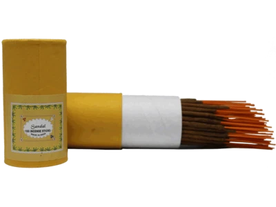 Sandal Agarbatti 100 Incense Sticks Pack Sandalwood Aroma & Beautiful Fragrance - Image 1 of 2