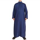 Versatile Arab Saudi Long Sleeve Jubba Thobe Robe Muslim Clothing for Men