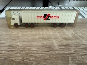 WIKING US Cool Container Autoarticolato Mare Land 1:87 IN Ottime Condizioni Ovp - Foto 1 di 5