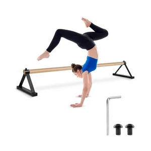 Wood Pirouette Bar Wood Parallettes Set Push up Bars for Gymnast Handstands F... - Picture 1 of 6