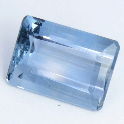 Excelente piedra preciosa de fluorita de color azul natural de 8,53 quilates de 14,2 x 10 mm talla esmeralda Foto 1 de 4