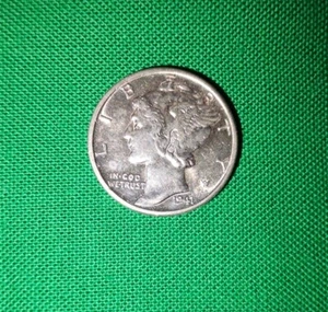 1941-D Mercury Dime BU From **BU ROLL** - Picture 1 of 2