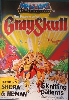 Vintage (UNUSED) Knitting Patterns x 5 - Masters of the Universe (Intarsia) - Image 1 of 4