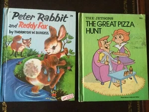 Peter Rabbit and Reddy Fox, The JETSONS Great Pizza Hunt,,Wonder Books,1954,’76 - Foto 1 di 11