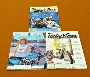 Vintage 1991 lot of 3 Ashpalt Angels Harley Women 3 Issues - Women's Motorcycle - Picture 1 of 2