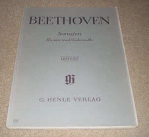 Mozart Sonatas Piano & Violoncello Henle Verlag 252 Urtext Sheet Music Book - Picture 1 of 2