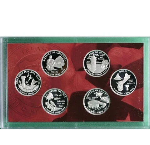 2009 Silver Quarter Proof Set - 6 Coins - No Box/COA Cover